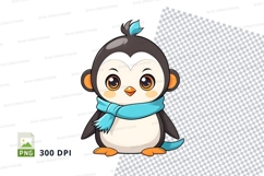 Cute penguin clipart png Product Image 1