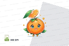 Orange character clipart png Product Image 1