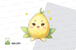 Cartoon lemon character clipart png Product Image 1