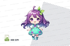 Cartoon girl clipart png Product Image 1