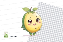 Cartoon lemon character clipart png Product Image 1