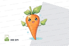 Cartoon carrot clipart png Product Image 1