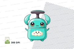 Backpack mockup with cute monster design Product Image 1