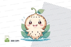 Cartoon garlic clipart png Product Image 1