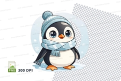 Cartoon penguin clipart png Product Image 1