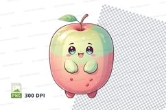Cartoon apple character clipart png Product Image 1