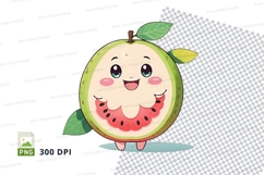 Cartoon watermelon character clipart png Product Image 1