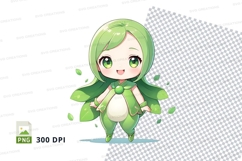 Cute anime girl clipart png Product Image 1
