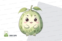 Cartoon guava fruit clipart png Product Image 1