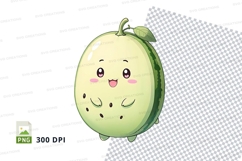 Cartoon avocado clipart png Product Image 1