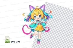 Anime girl clipart png Product Image 1