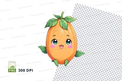 Cartoon mango clipart png Product Image 1
