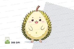 Cartoon durian fruit clipart png Product Image 1