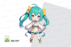 Anime character clipart png Product Image 1