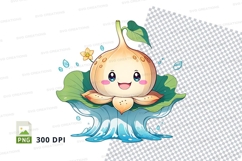 Cartoon onion clipart png Product Image 1