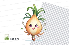 Cartoon onion character clipart png Product Image 1