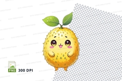 Cartoon lemon clipart png Product Image 1