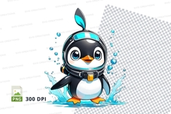 Cartoon penguin clipart png Product Image 1