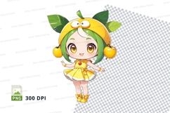 Cartoon character clipart with lemons Product Image 1