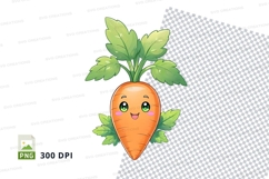 Cartoon carrot clipart png Product Image 1