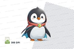 Cartoon penguin clipart png Product Image 1