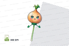 Cartoon onion character clipart png Product Image 1