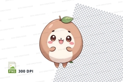 Cute cartoon apple character clipart png Product Image 1