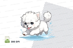 Cartoon pomeranian dog clipart png Product Image 1