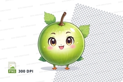 Cartoon apple character clipart png Product Image 1