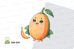 Cartoon mango clipart png Product Image 1
