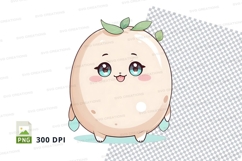 Cute cartoon grape clipart png Product Image 1