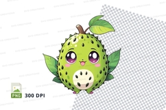 Cartoon carambola fruit clipart png Product Image 1