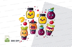Fruit jar clipart set png Product Image 1