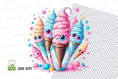Ice cream cone illustration mockup Product Image 1
