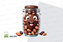 Jar of almonds mockup Product Image 1