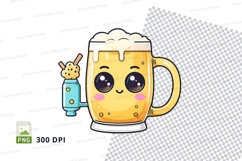 Cartoon beer mug mockup Product Image 1