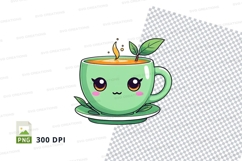 Kawaii coffee cup clipart png Product Image 1