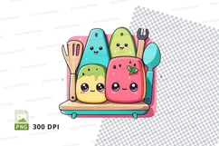 Kawaii fruit sticker set Product Image 1