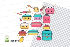 Kawaii lunch box clipart png collection Product Image 1