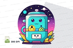 Cute robot holding cookies mockup Product Image 1