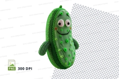 Cute green frog clipart PNG isolated on transparent backgrou Product Image 1