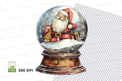 Santa Claus in snow globe with gifts and winter magic 300 DP Product Image 1