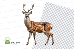 Deer clipart isolated white background wildlife illustration Product Image 1