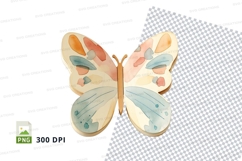 Colorful butterfly clipart PNG transparent background 300 DP Product Image 1