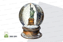 Statue of Liberty snow globe clipart transparent PNG high de Product Image 1