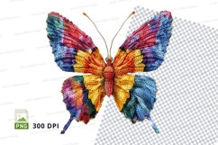 Colorful butterfly clipart PNG high resolution 300 DPI isola Product Image 1