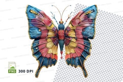 Colorful butterfly clipart PNG high resolution 300 DPI Product Image 1