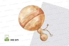 Wooden spoon and noodle prohibition clipart PNG Product Image 1