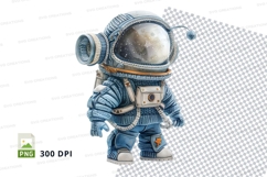 Astronaut clipart in space suit holding camera isolated on t Product Image 1