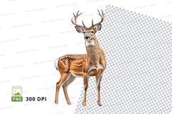 Majestic deer clipart isolated on transparent background PNG Product Image 1